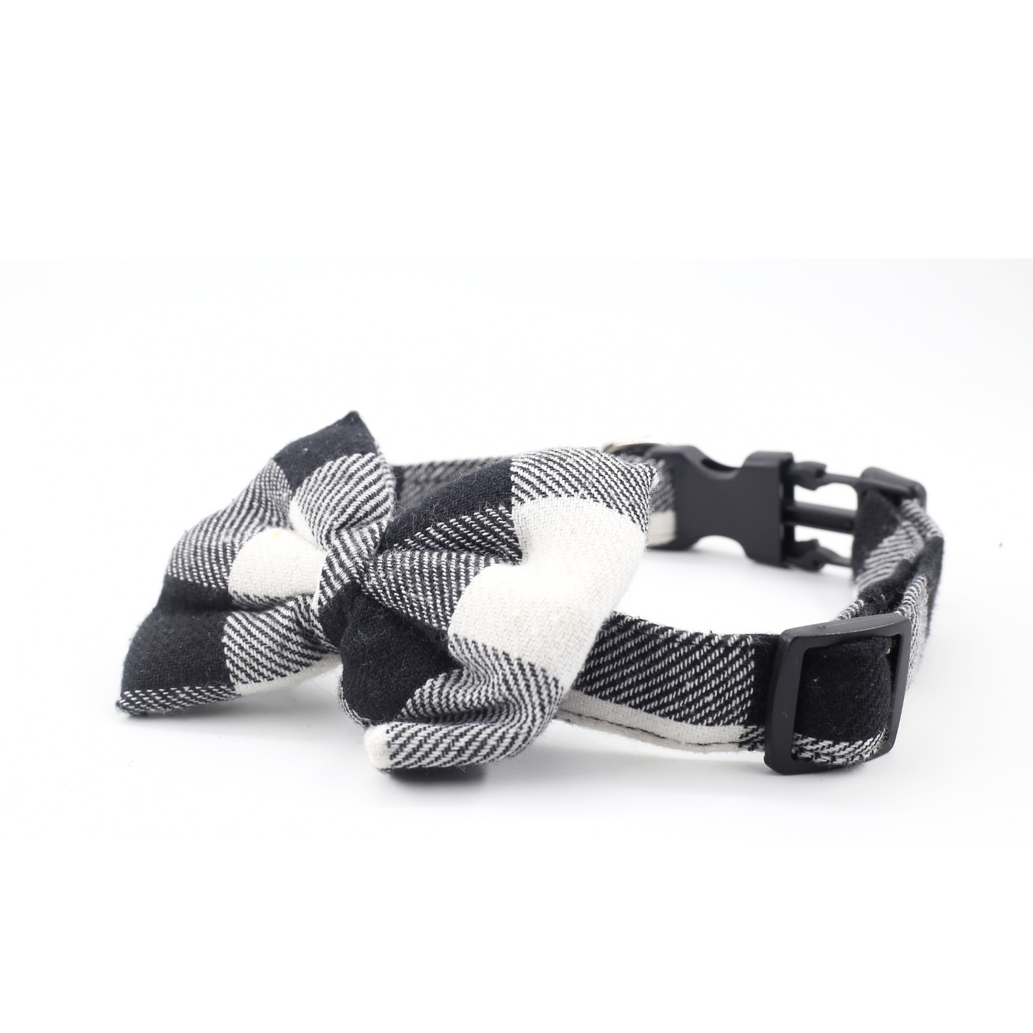 Petblush Checks  Bow Collar For Dogs