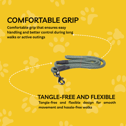 Petblush Heavy Duty Rope Leash For Dogs