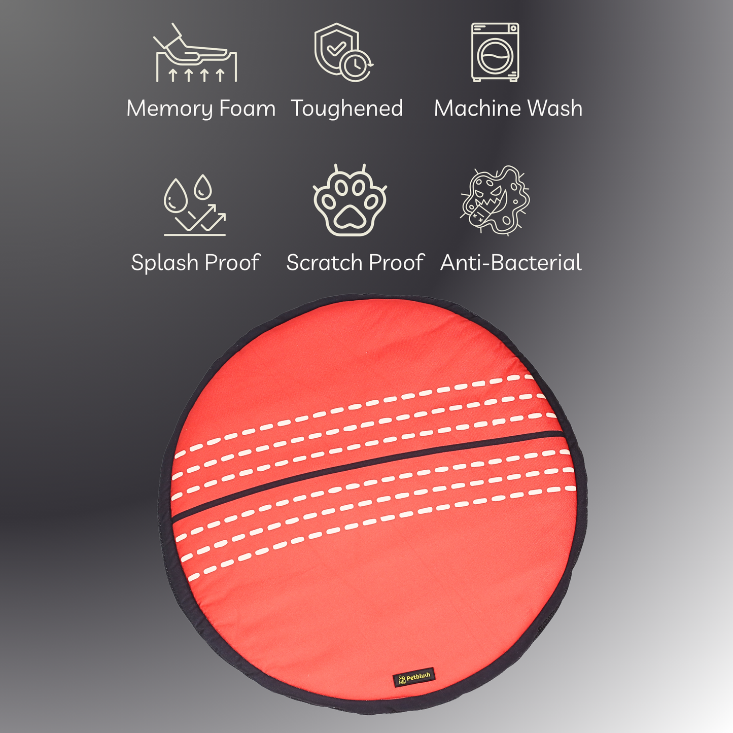 Petblush Cricket Ball Shaped Mat For Dogs and Cats