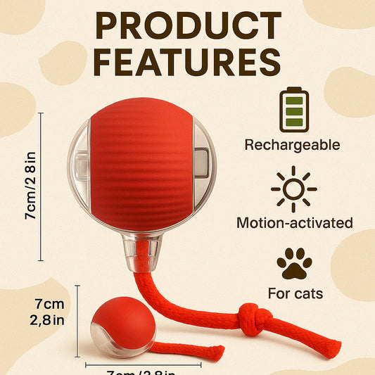 Petblush Rolling ball with Tail