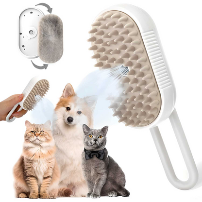 Petblush 3 in 1 Pet Grooming Brush | Perfect for Both Cats & Dogs