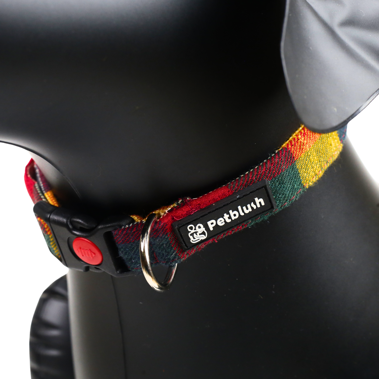Petblush Checks  Bow Collar For Dogs