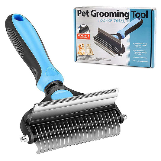 Dog Brush Dogs Comb 2 in 1 Deshedding Tool