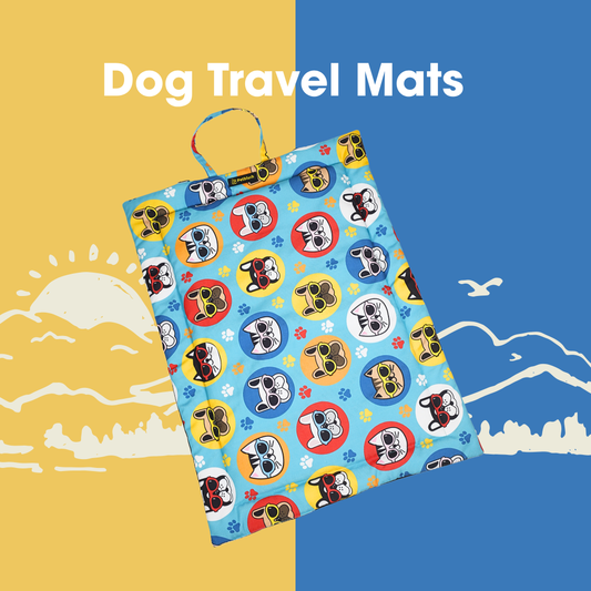 Petblush Cool Dog & Cat Foldable Travel Mat For Dogs & Cats