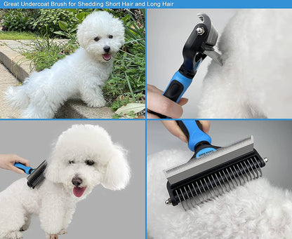 Dog Brush Dogs Comb 2 in 1 Deshedding Tool