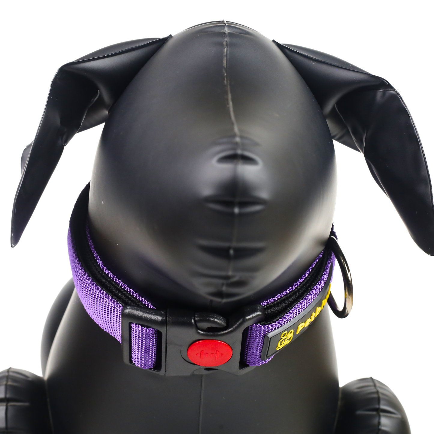 Petblush Premium Solid Padded Collar With Lock Buckle For Dogs