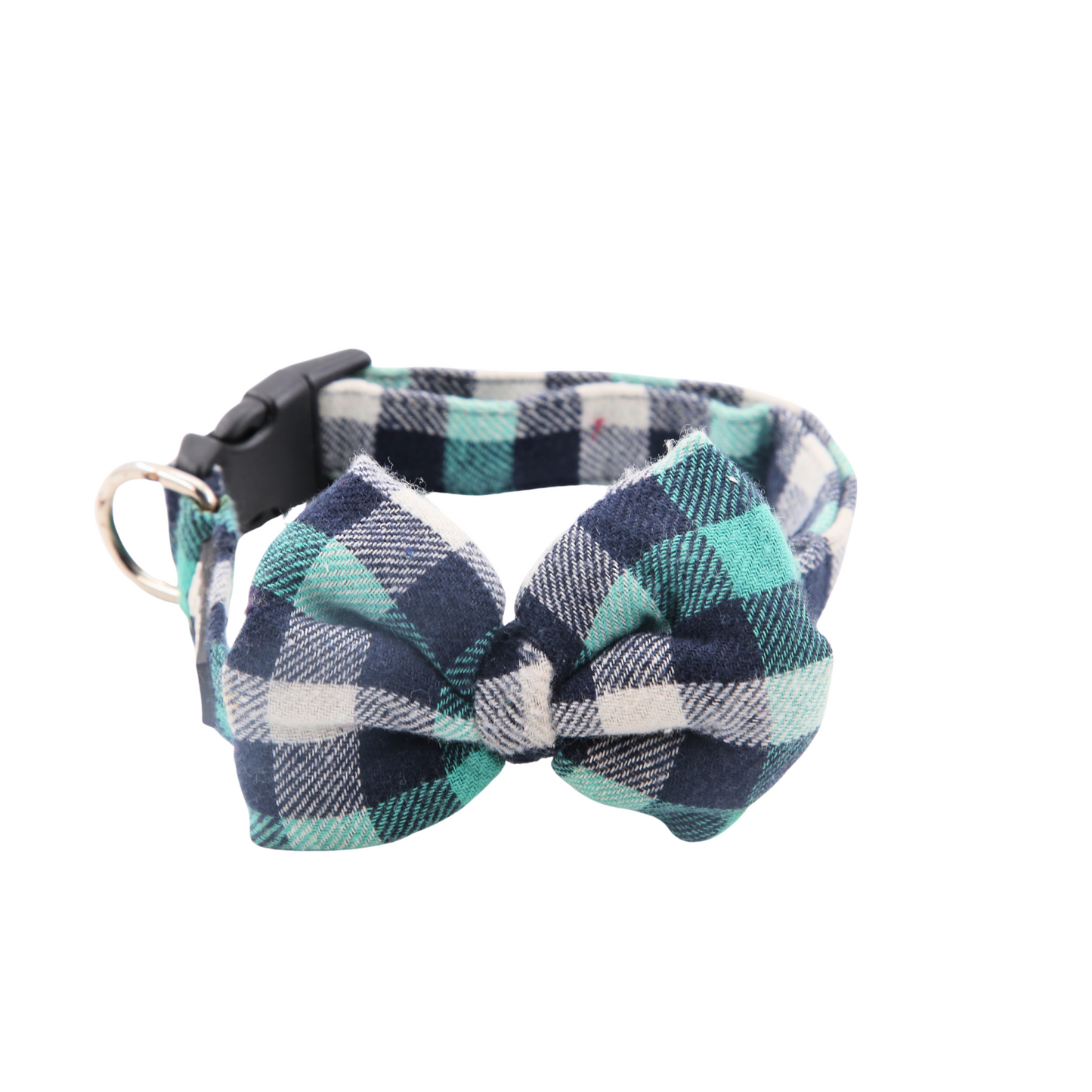 Petblush Checks  Bow Collar For Dogs