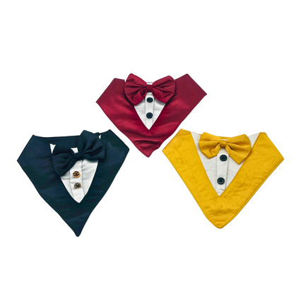 Petblush Classic Tuxedo Bandana for Dogs