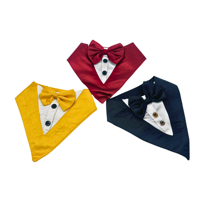 Petblush Classic Tuxedo Bandana for Dogs