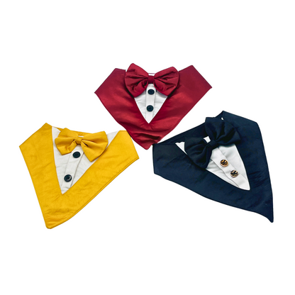 Petblush Classic Tuxedo Bandana for Dogs