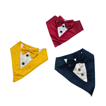 Petblush Classic Tuxedo Bandana for Dogs