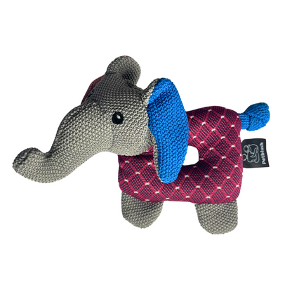 Petblush Eddie The Elephant Plush Toy for Dogs & Cats