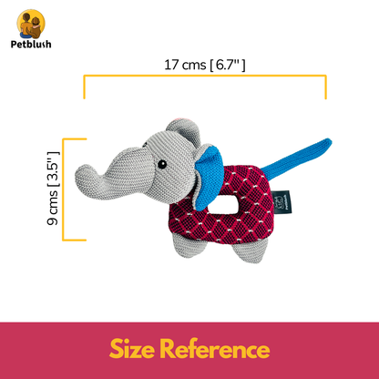 Petblush Eddie The Elephant Plush Toy for Dogs & Cats