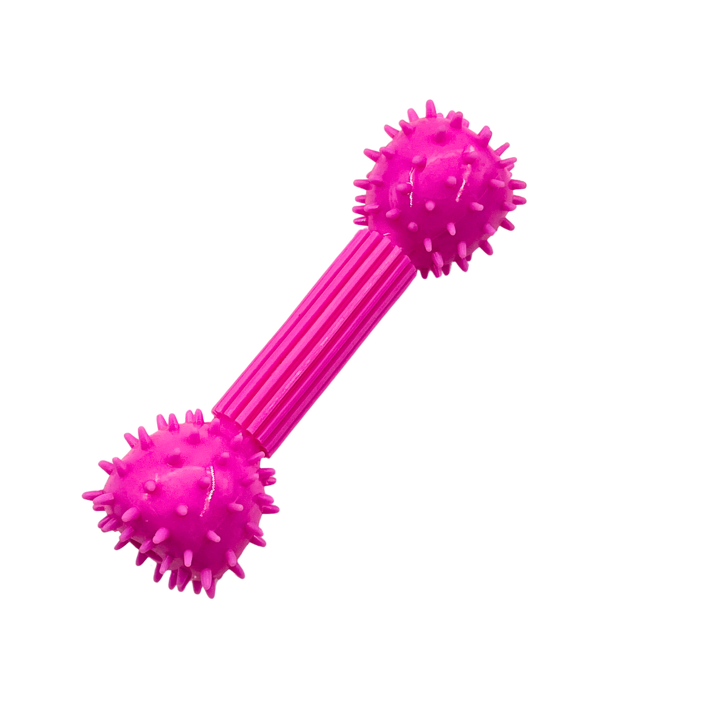 Petblush Dumbell Spikey 5.5 Inch Rubber Dog Toy