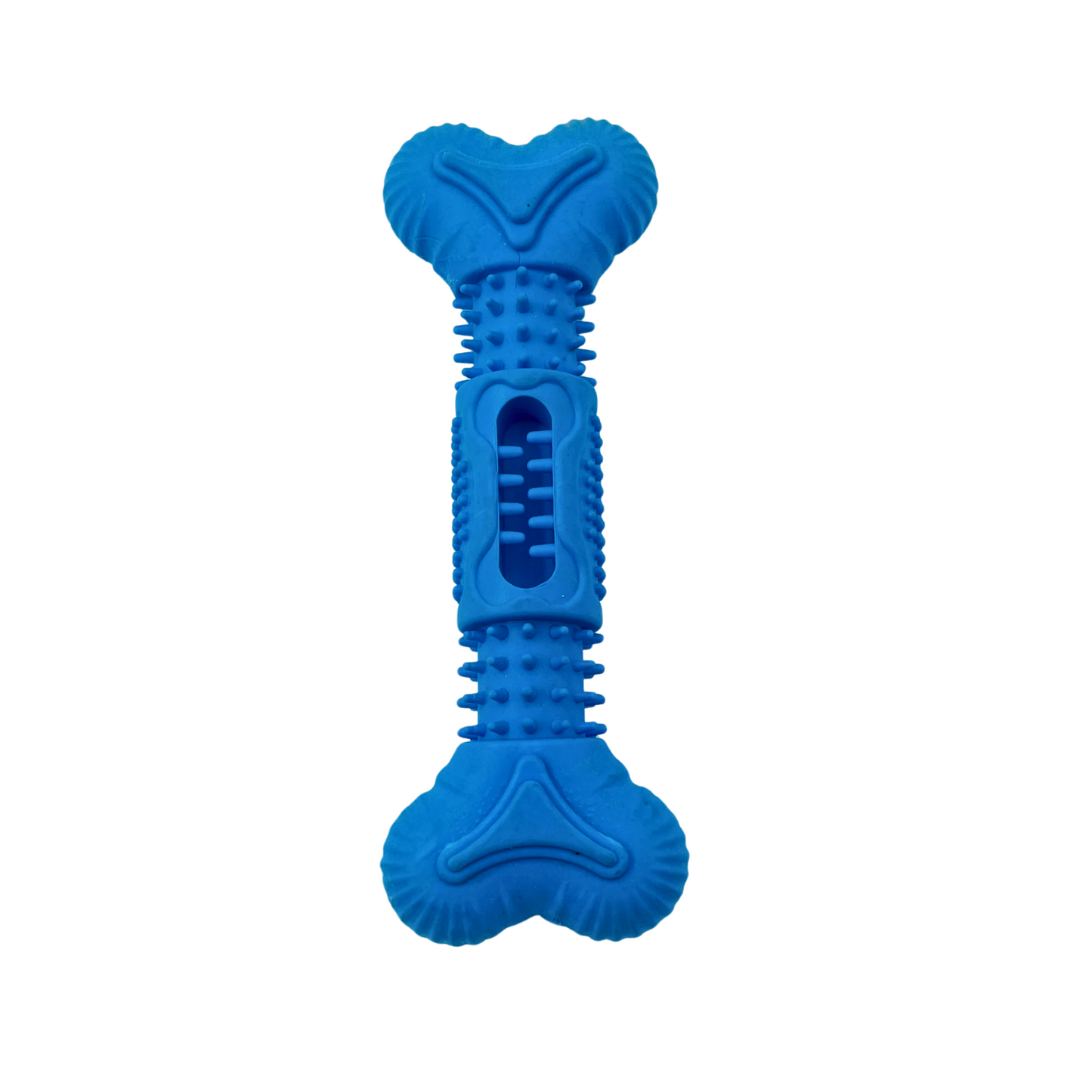 Petblush 5.5 Inch Spiked Bone Rubber Chew Toy for Dogs