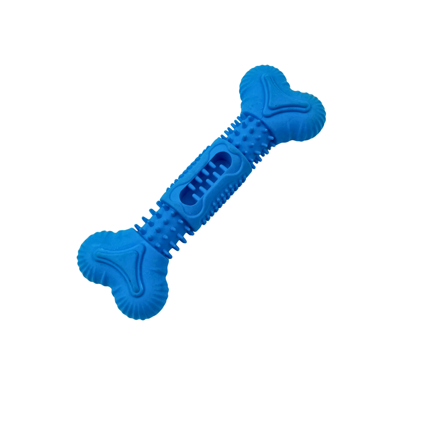 Petblush 5.5 Inch Spiked Bone Rubber Chew Toy for Dogs